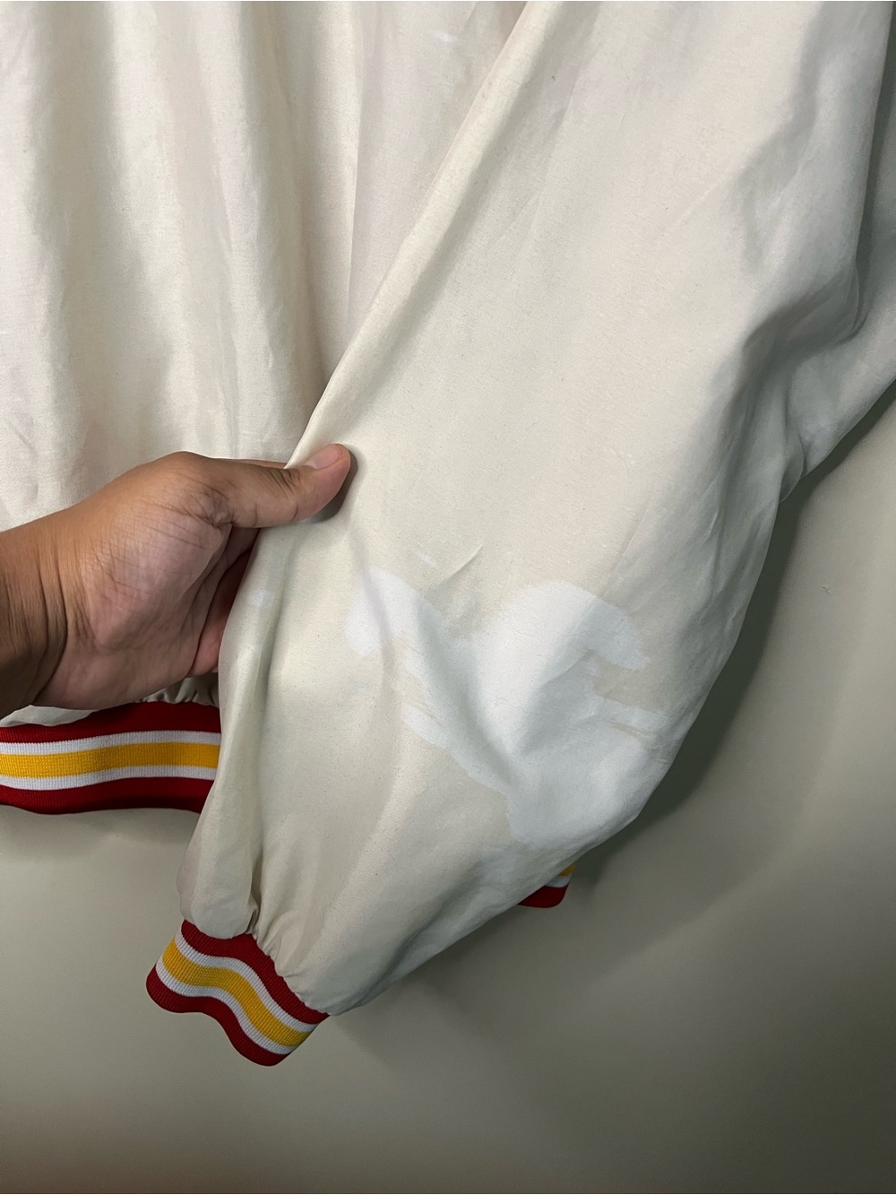 Vintage Reebok Pro Line Kansas City Chiefs Pullover Windbreaker Jacket M *FLAWS* - Picture 12 of 14